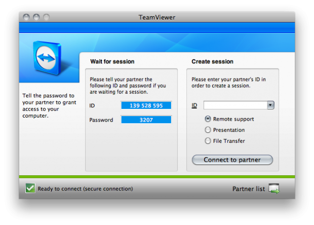 Remote access using teamviewer tightvnc viewer view only